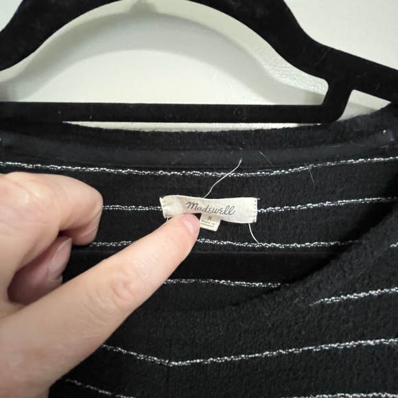 Madewell Modern Tie-Front Top in Stripe - Picture 3 of 3
